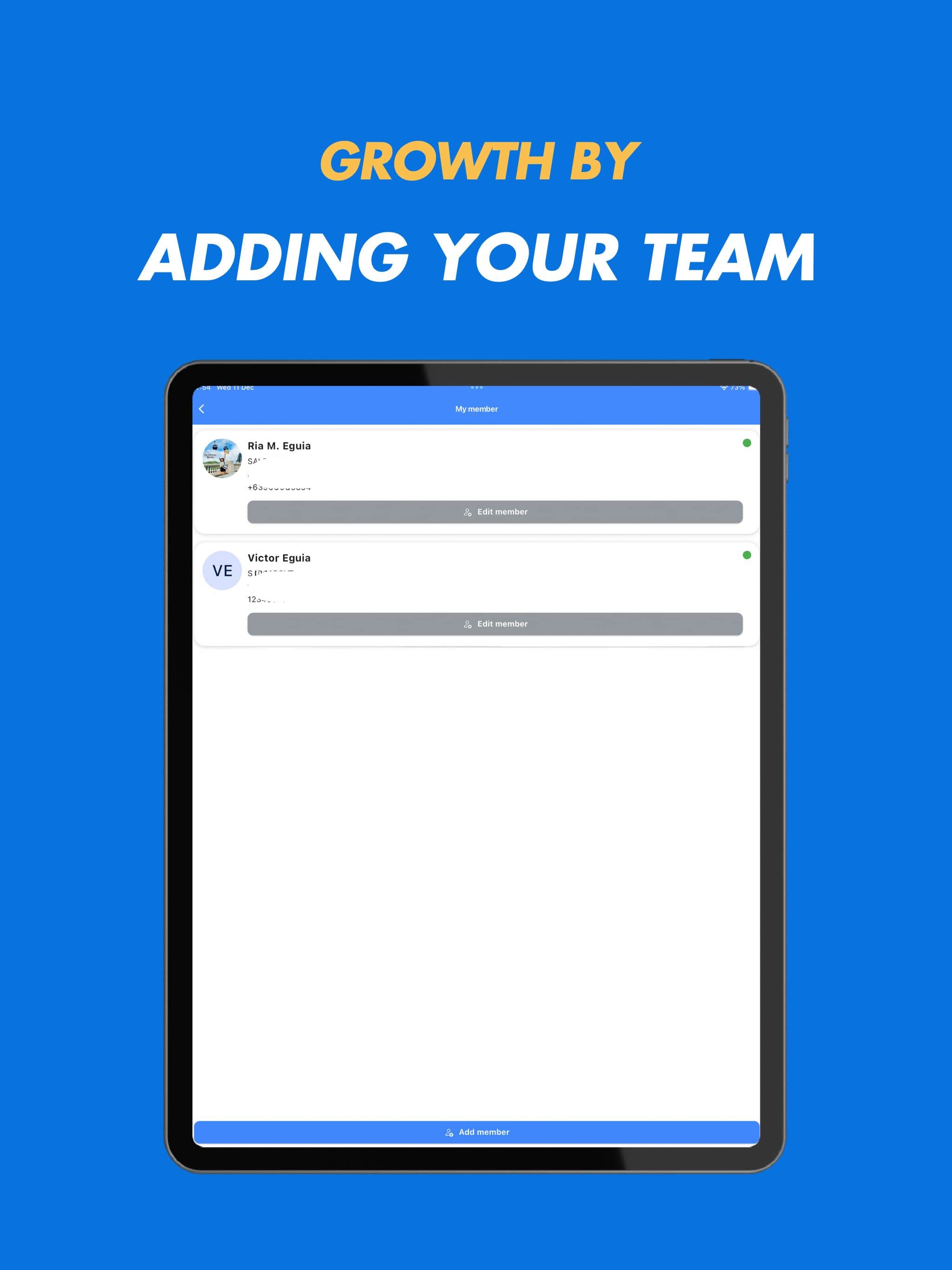 Add your team