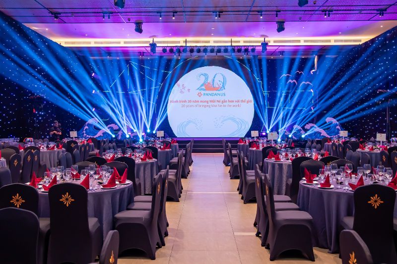 Outdoor function space at Pandanus Resort