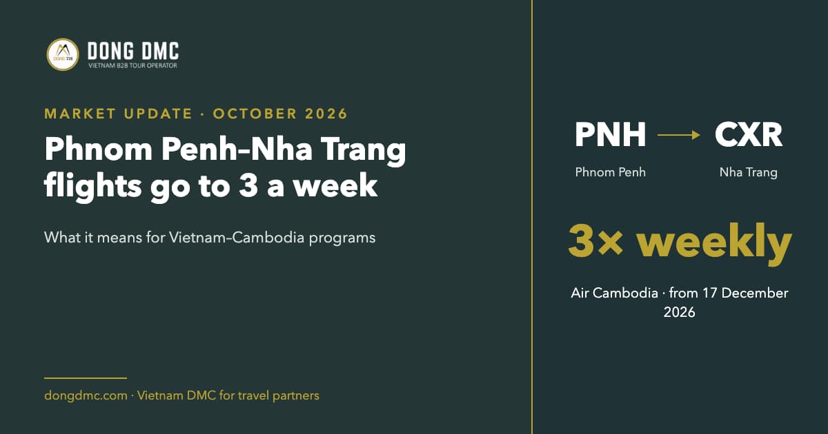 Phnom Penh–Nha Trang Flights Go to 3 a Week: What It Means for Vietnam–Cambodia Programs