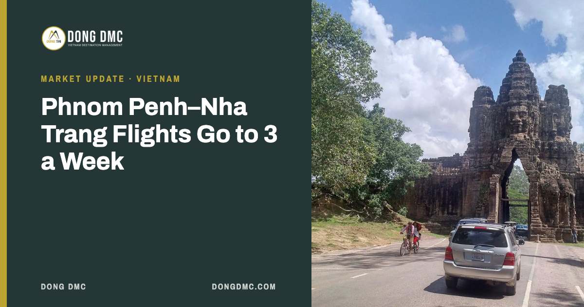 Phnom Penh–Nha Trang Flights Go to 3 a Week