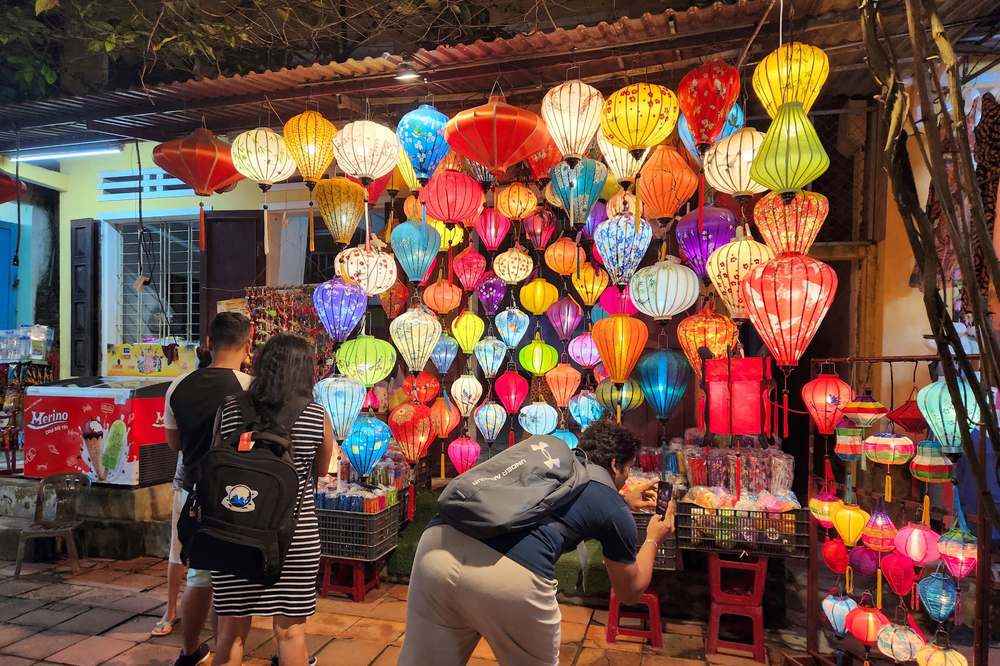 Lantern stall at the Hoi An night market