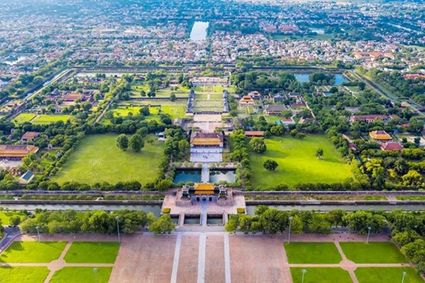 Aerial view of the Hue Imperial Citadel