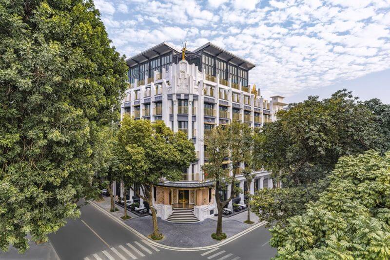 Capella Hanoi Michelin Three Key hotel exterior and interior design