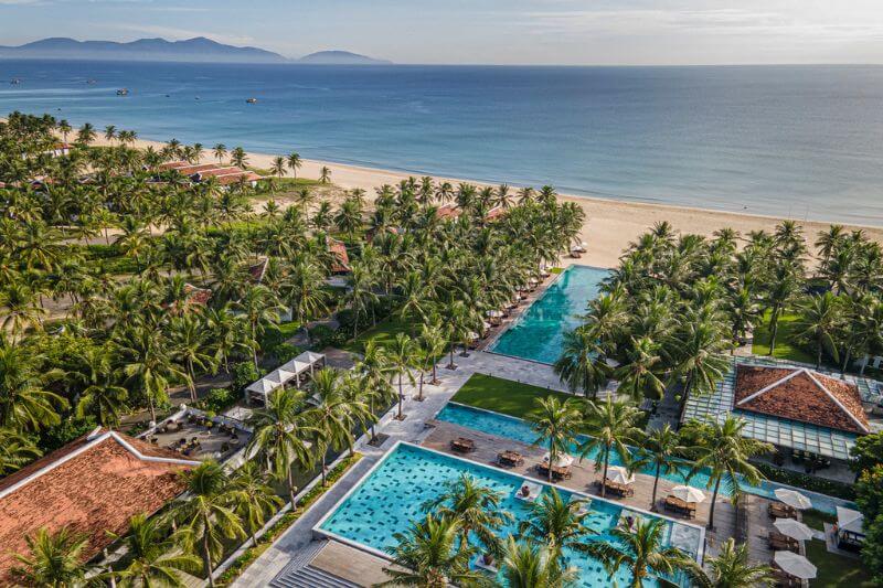 Four Seasons Nam Hai beachfront villa resort layout