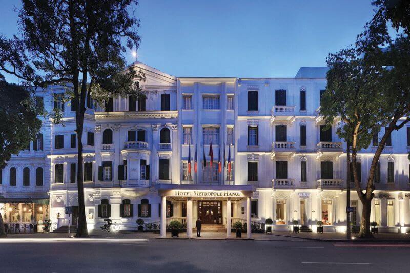 Sofitel Metropole Hanoi colonial architecture and facade