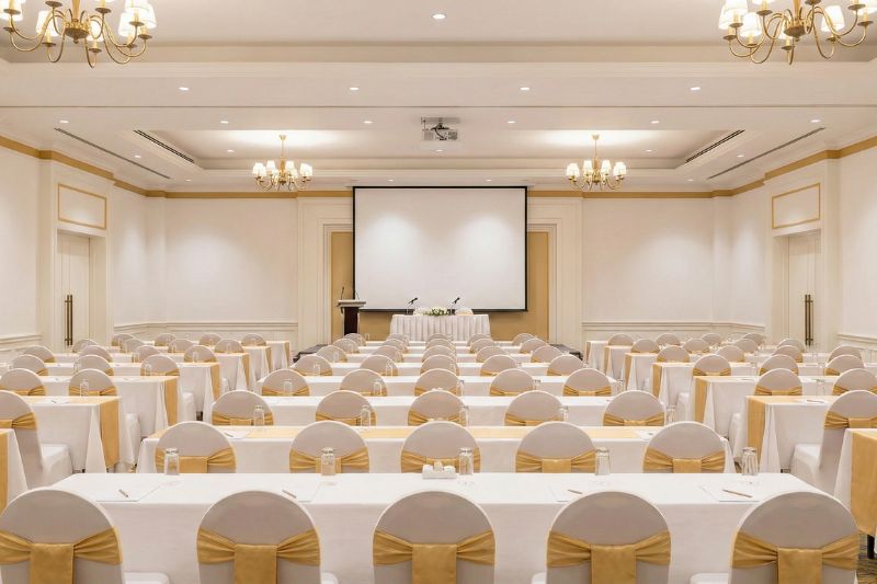 Conference room setup as a neutral illustration of MICE readiness verification for group contracting at newly opened hotels