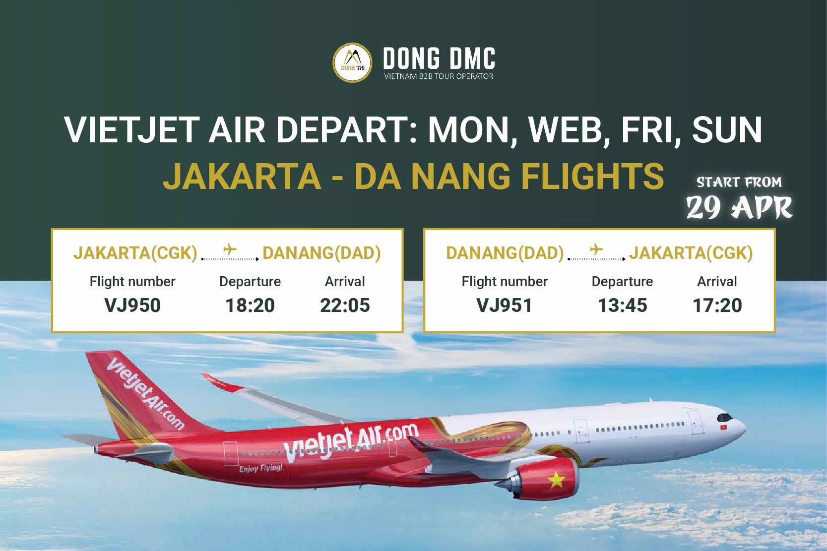 Jakarta–Da Nang Direct Flights: What Indonesia Travel Agencies Should Know for Vietnam Land Arrangement
