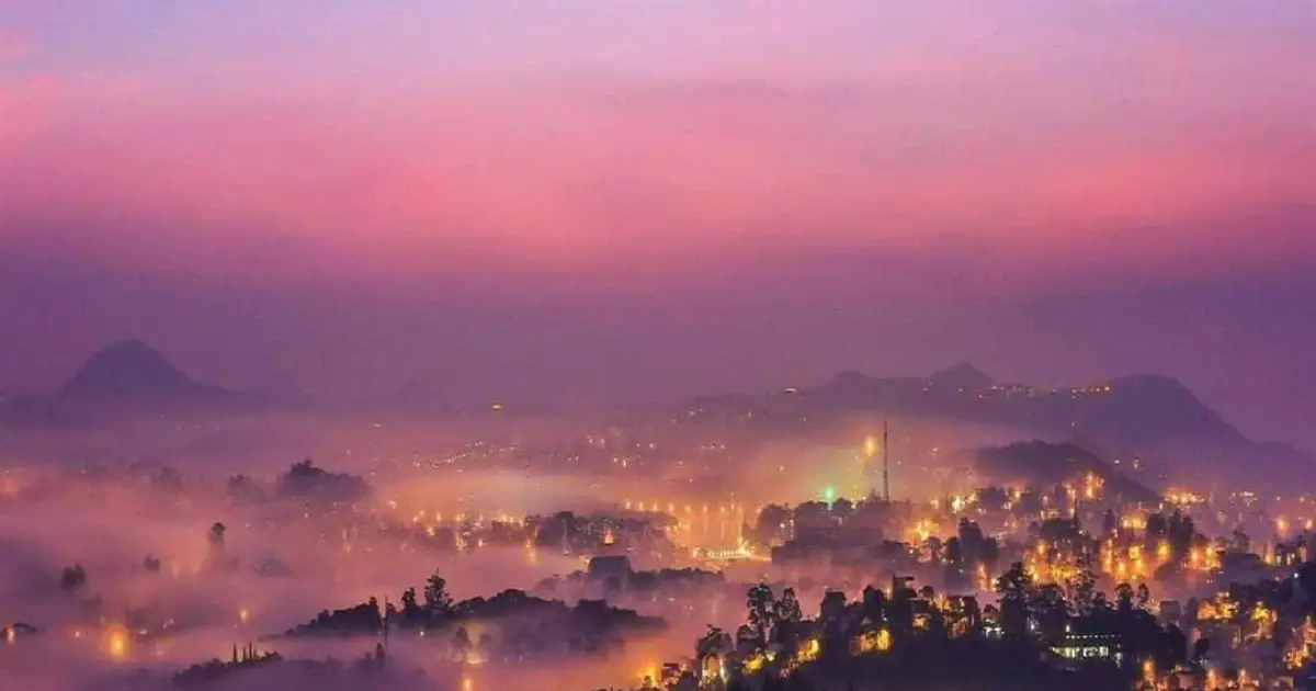 Da Lat highlands at dusk