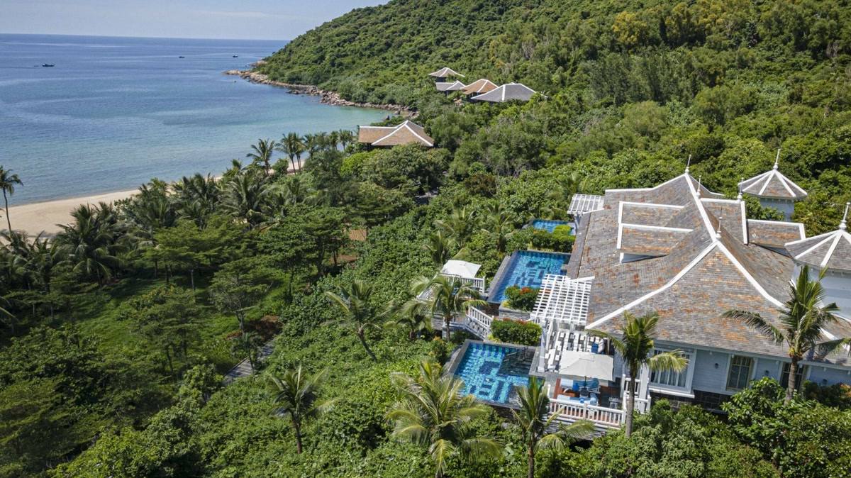 Beachfront villas with private pools at InterContinental Danang Sun Peninsula Resort