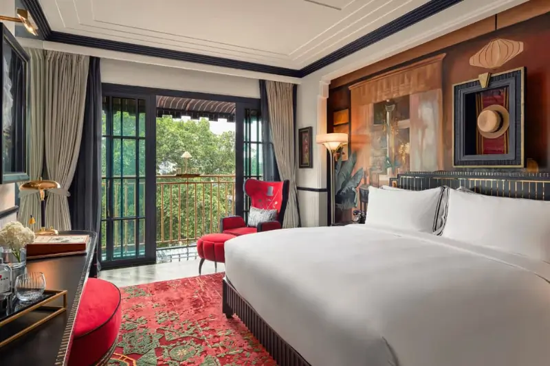 Guest room at Capella Hanoi