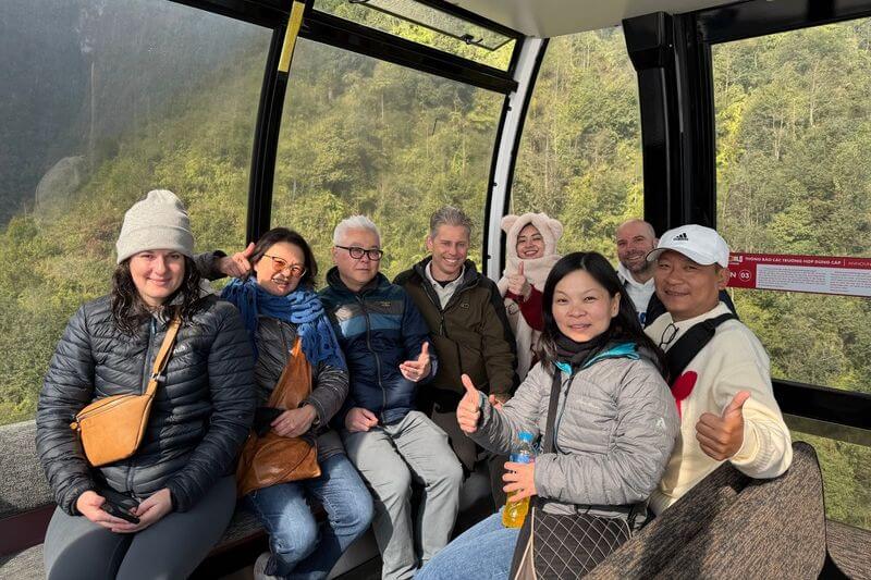 Escorted group from the UK on a Vietnam programme operated behind the scenes by Dong DMC