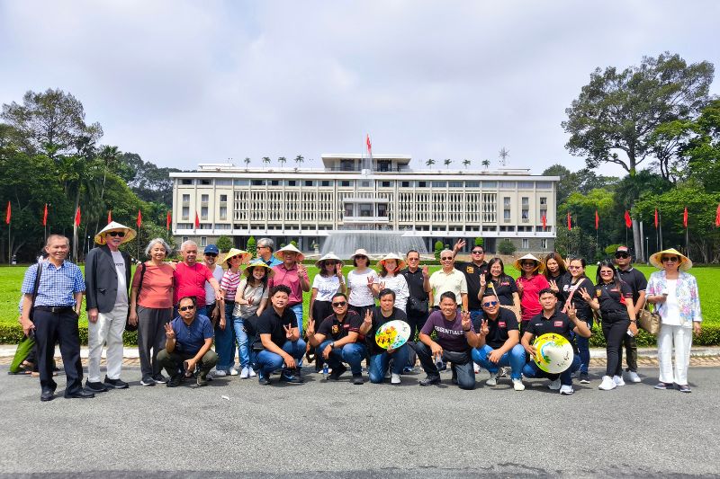 Vietnam DMC team coordinating an incentive group arrival